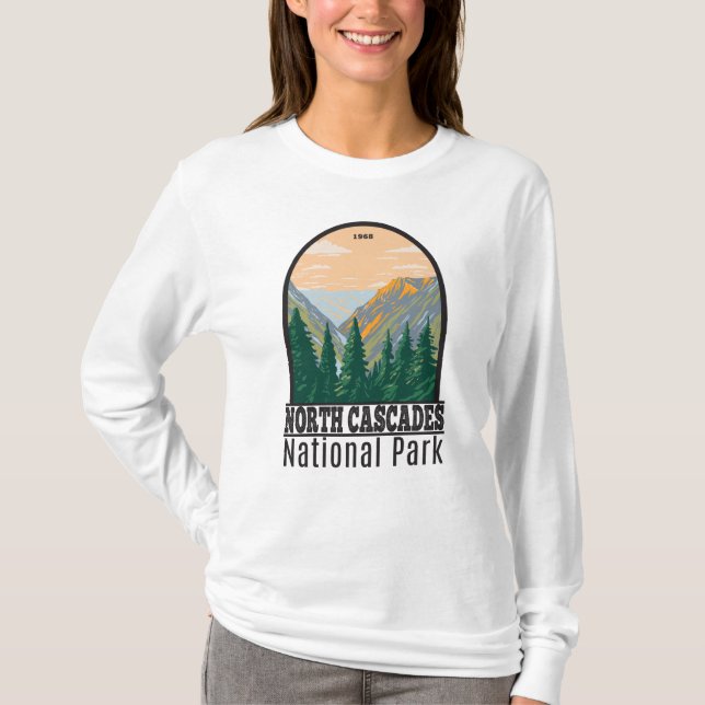 Camiseta Parque Nacional das Cascades do Norte, Washington  (Frente)