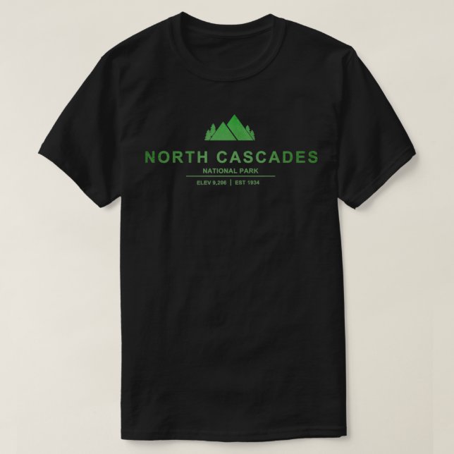 Camiseta Parque Nacional das Cascades do Norte Washington (Frente do Design)
