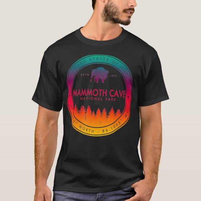 Camiseta Parque Nacional das Cavernas de Mammoth Kentucky O (Frente)
