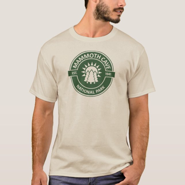 Camiseta Parque Nacional das Cavernas de Mamute Árvores Sol (Frente)