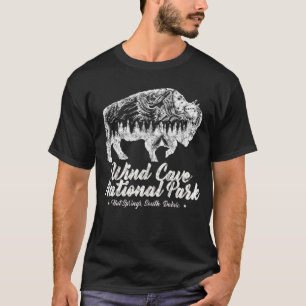 Camiseta Parque Nacional das Cavernas Eólicas para Bison Am