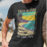 Camiseta Parque Nacional das Ilhas Virgens - Baía do Trunk<br><div class="desc">Vetor trabalho de arte das Ilhas Virgens. O parque ocupa a maioria das Ruas. John,  uma das Ilhas Virgens dos EUA.</div>