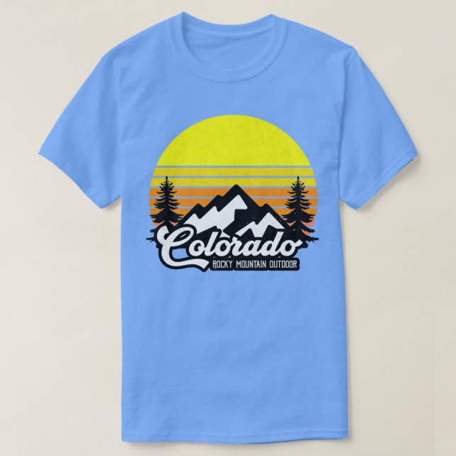 Camiseta Parque Nacional das Montanhas Colorado Rocky (Frente do Design)
