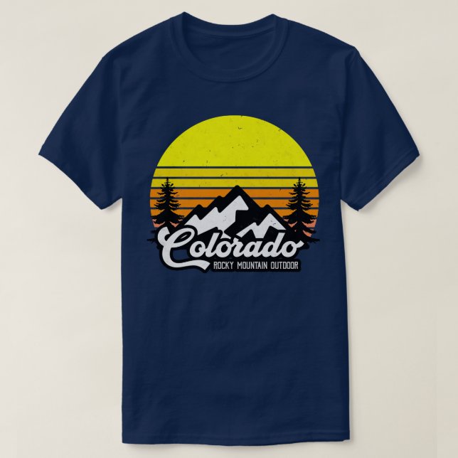 Camiseta Parque Nacional das Montanhas Colorado Rocky (Frente do Design)