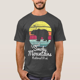 Camiseta Parque Nacional das Montanhas do Enfumaçado Retro 