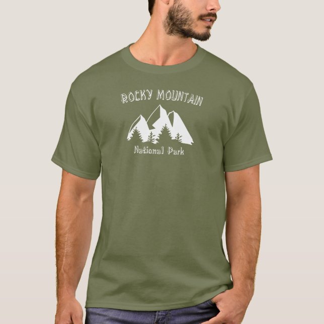 Camiseta Parque Nacional das Montanhas Rochosas (Frente)