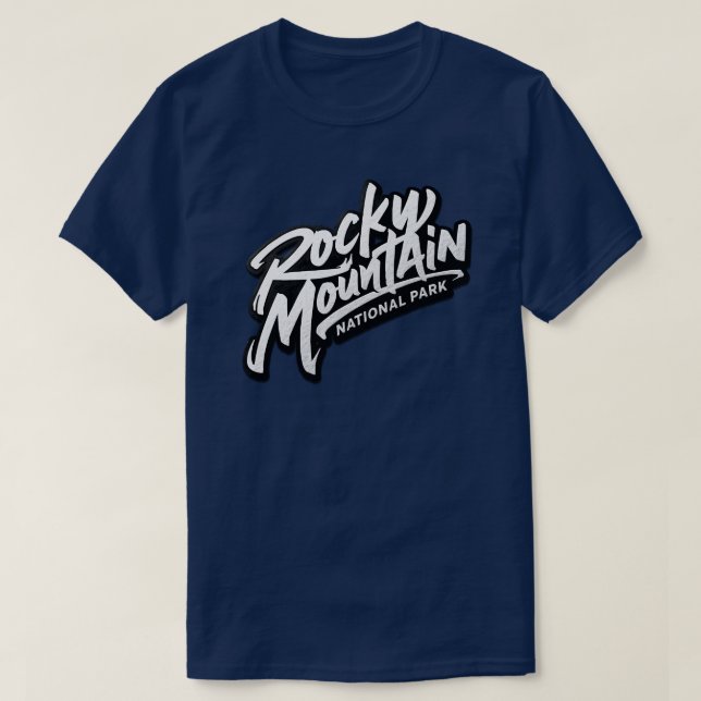 Camiseta Parque Nacional das Montanhas Rochosas (Frente do Design)