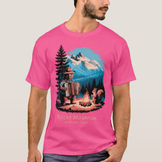 Camiseta Parque Nacional das Montanhas Rochosas Cênicas - U