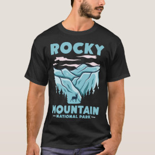 Camiseta Parque Nacional das Montanhas Rochosas, Moose Deer