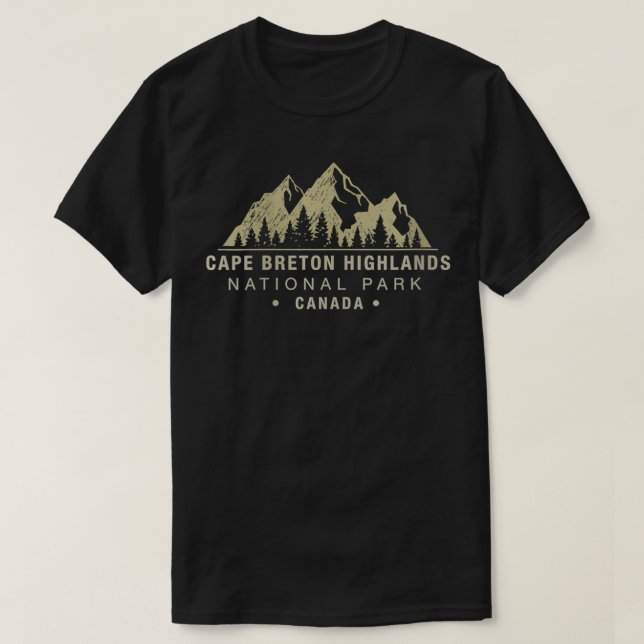 Camiseta Parque Nacional das Terras Altas do Cabo Breton VN (Frente do Design)