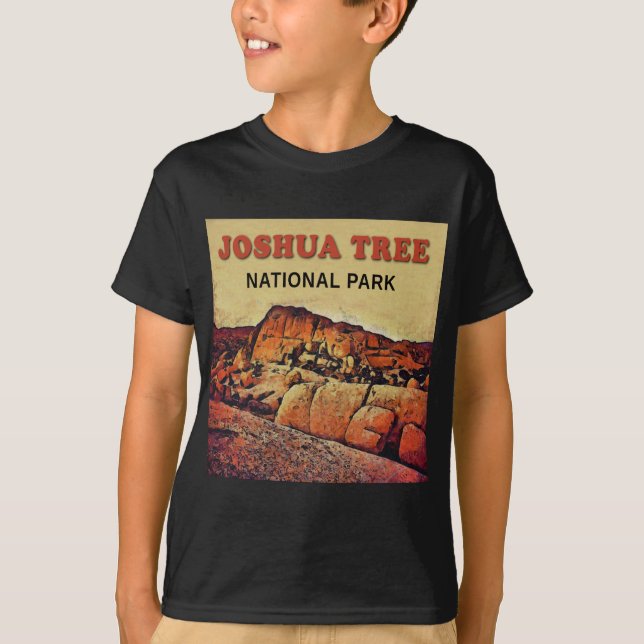 Camiseta Parque nacional de ÁRVORE de JOSHUA (Frente)