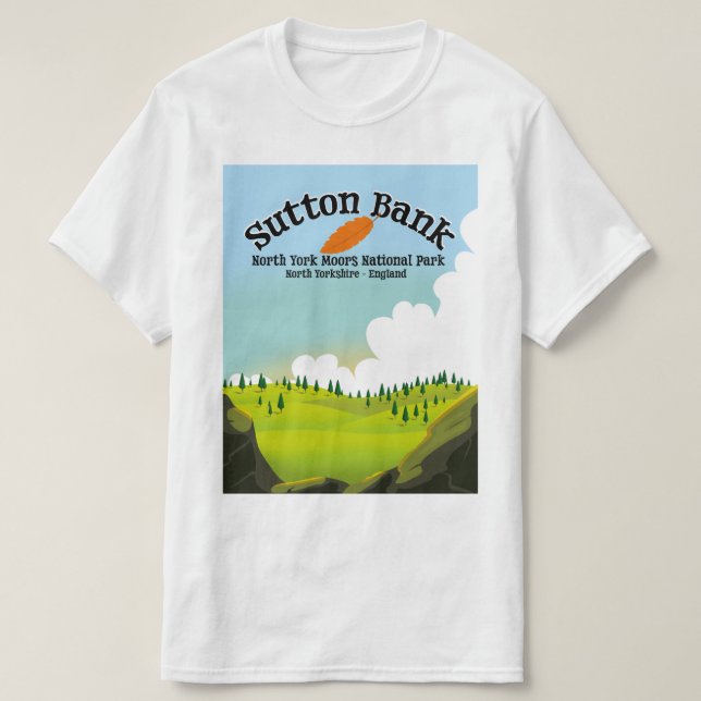 Camiseta parque nacional de atrações de suton bank norte de (Frente do Design)