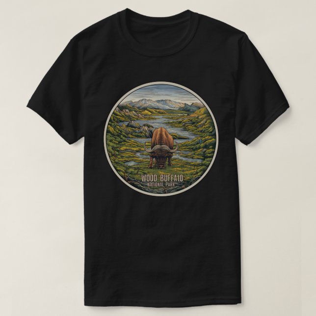 Camiseta Parque Nacional de Búfalo (Frente do Design)