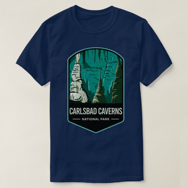 Camiseta Parque Nacional de Carlsbad Caverns 3 (Frente do Design)