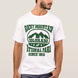 CAMISETA PARQUE NACIONAL DE COLORADO DA MONTANHA ROCHOSA