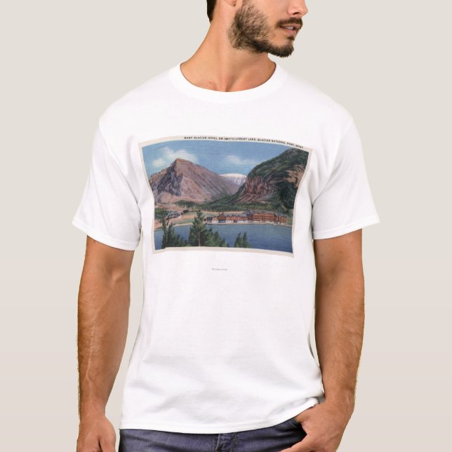 Camiseta Parque nacional de geleira, TA - muita hotel 2 da (Frente)