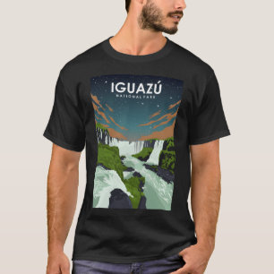 Camiseta Parque Nacional de Iguazu na Noite de Vintage, Tra
