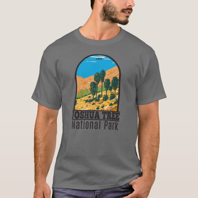 Camiseta Parque Nacional de Joshua Tree Fortynina Palms Oas (Frente)