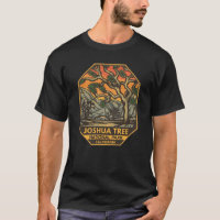 Parque Nacional de Joshua Tree Sunset Retro Emblem