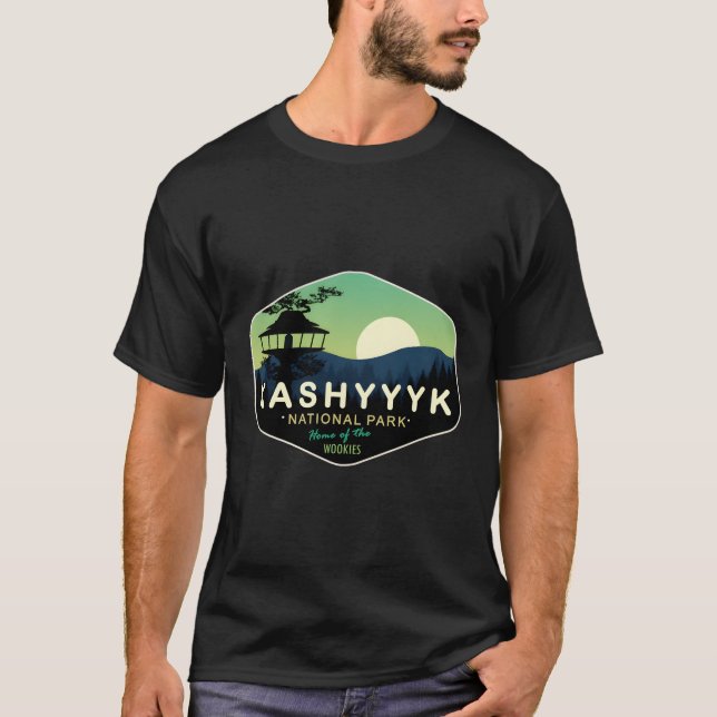 Camiseta Parque Nacional De Kashyyyk, Lar Das Wookies (Frente)