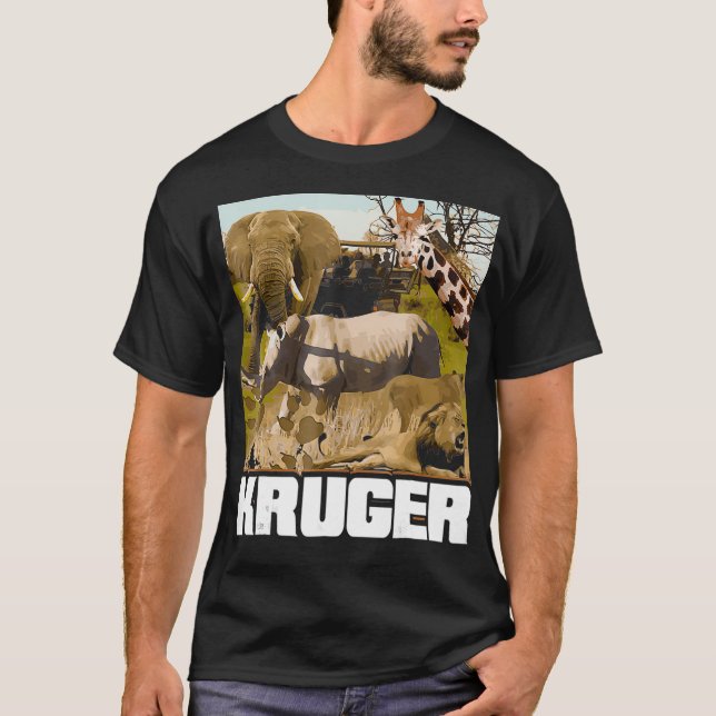 Camiseta Parque Nacional de Kruger - Safari Tee, Vida Selva (Frente)