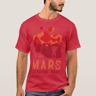 Camiseta Parque Nacional de Marte Exp Engraçado Vintage Fic