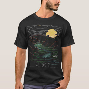 Camiseta Parque Nacional de Vintage Zion I Perfurou Angels