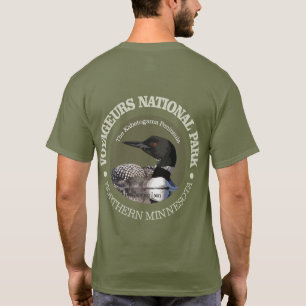 Camiseta Parque nacional de Voyageurs (mergulhão-do-norte)
