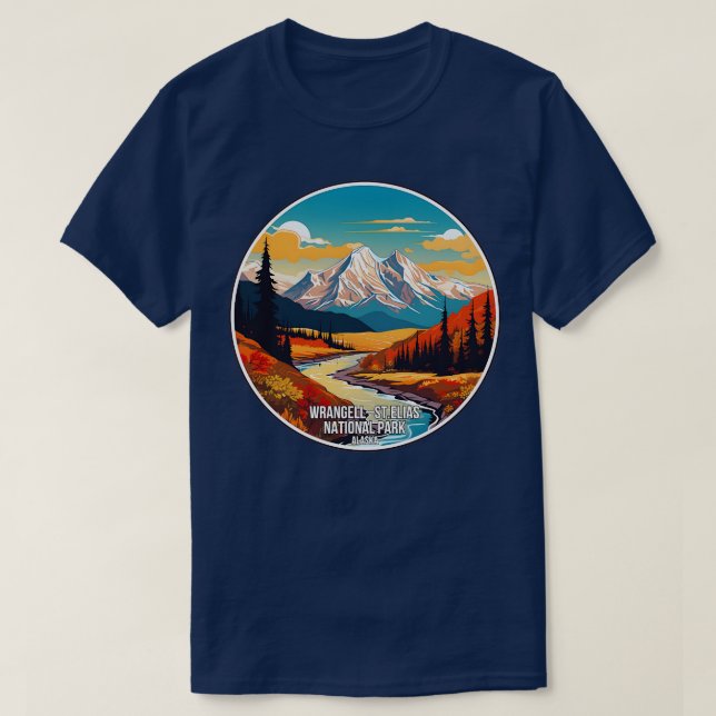 Camiseta Parque Nacional de WrangellStElias (Frente do Design)