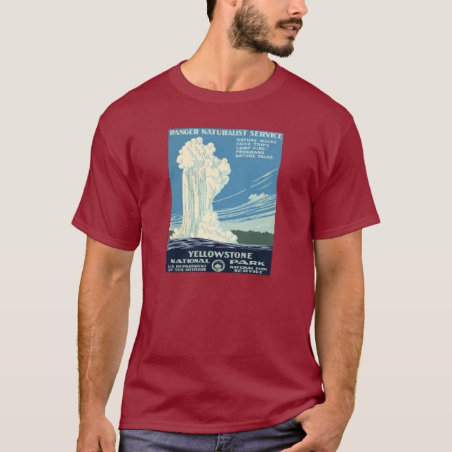 Camiseta Parque nacional de Yellowstone (Frente)