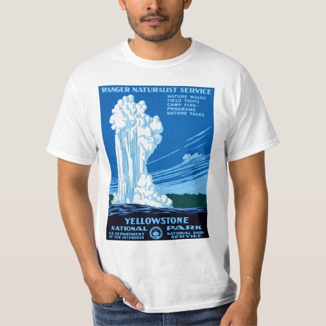 Camiseta Parque nacional de Yellowstone (Frente)