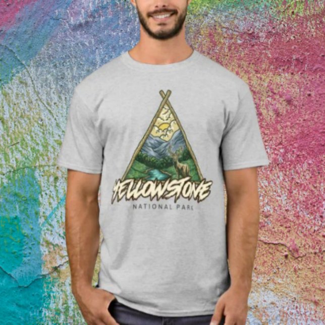 Camiseta Parque Nacional de Yellowstone (Criador carregado)