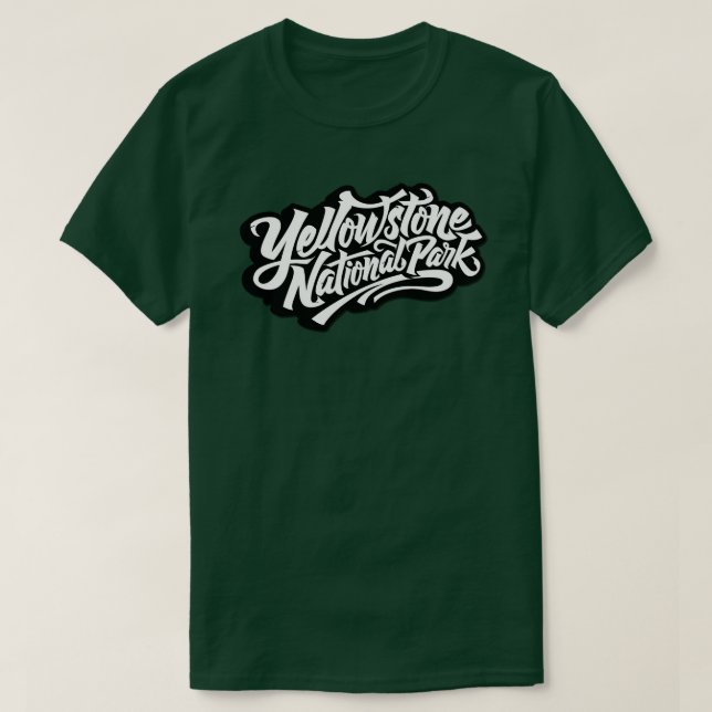 Camiseta Parque Nacional de Yellowstone (Frente do Design)