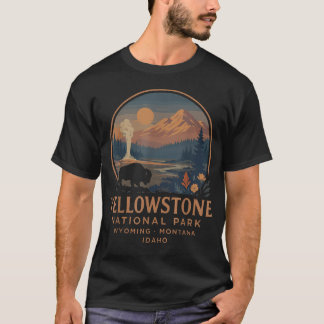 Camiseta Parque Nacional de Yellowstone Bisonte Vintage