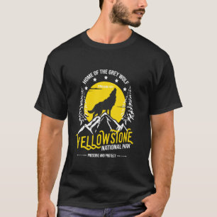 Camiseta Parque Nacional de Yellowstone Hiking & Acampament