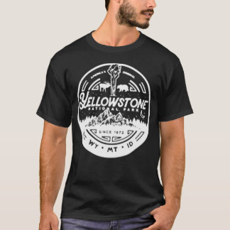 Camiseta Parque Nacional de Yellowstone Minimalista