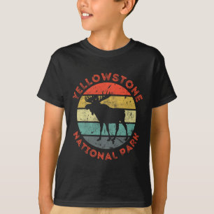 Camiseta Parque Nacional de Yellowstone Wyoming Alce Hiking