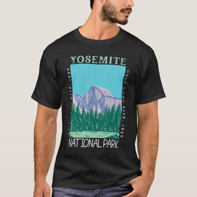 Camiseta Parque Nacional de Yosemite, Meia Vez De Come, Ret (Frente)