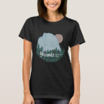 Camiseta Parque Nacional de Yosemite, Metade Dome<br><div class="desc">Confira esta incrível ilustração colorida do Half Dome no Parque Nacional de Yosemite e prepare-se para caminhar, acampar e subir! Veja meu compro por mais designs também! Coletar todos os parques, estou criando novos o tempo todo. Eu adoro adesivos! E você? Vejam meu compro por mais caminhadas, acampar, vida derrotada,...</div>