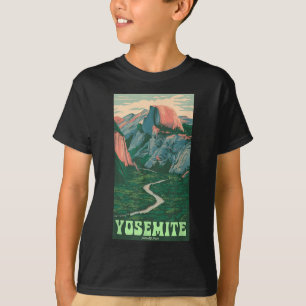 Camiseta Parque Nacional de Yosemite Vintage Half-dome, Cam