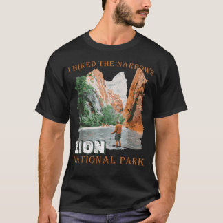 Camiseta Parque Nacional de Zion Eu Caminhei Os Estreitos Z