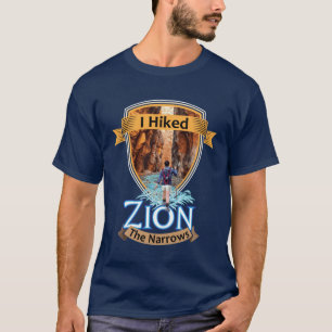 Camiseta Parque Nacional de Zion Utah Eu Caminheihe Narrows