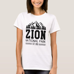 Camiseta Parque Nacional de Zion Utah EUA Atividades ao Ar