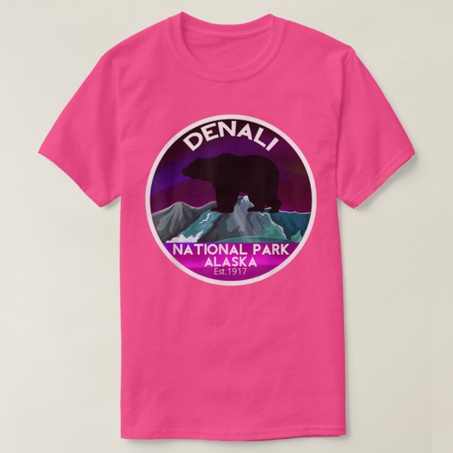 Camiseta Parque Nacional Denali Alaska (Frente do Design)