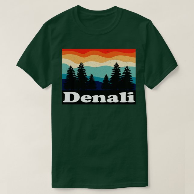 Camiseta Parque Nacional Denali e Preservar o Alasca (Frente do Design)