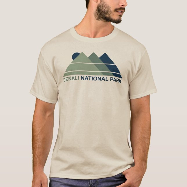 Camiseta Parque Nacional Denali Montanha Sol (Frente)
