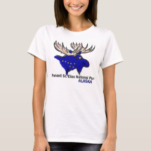 Camiseta Parque Nacional do Alaska Wrangell, moças