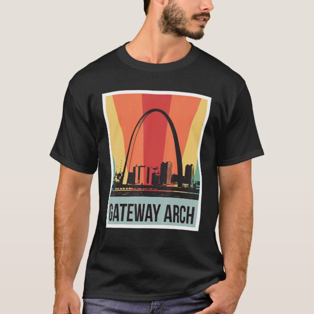 Camiseta Parque Nacional do Arco de Gateway da rua Louis Vi (Frente)