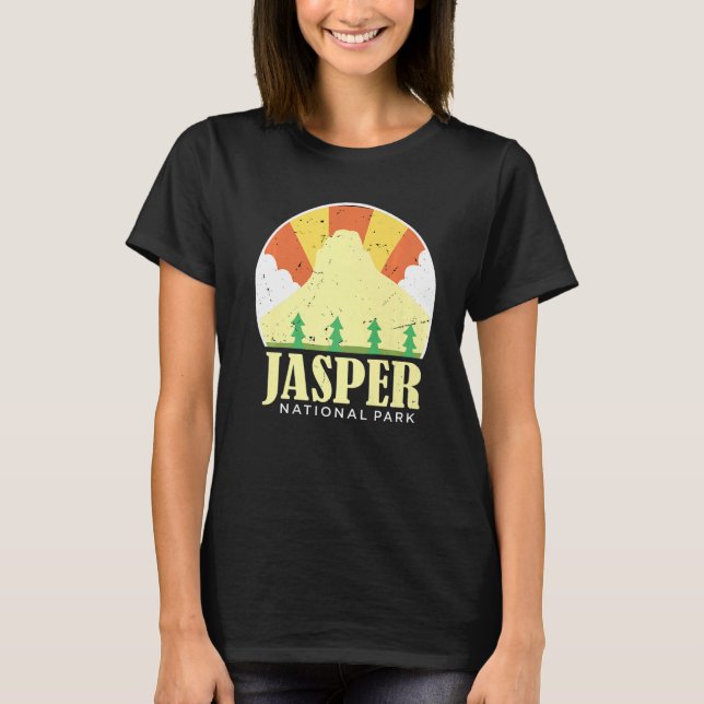 Camiseta Parque Nacional do Canadá Jasper Alberta Souvenir  (Frente)