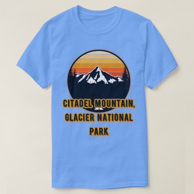 Camiseta Parque Nacional do Glaciar das Montanhas Citadel (Frente do Design)